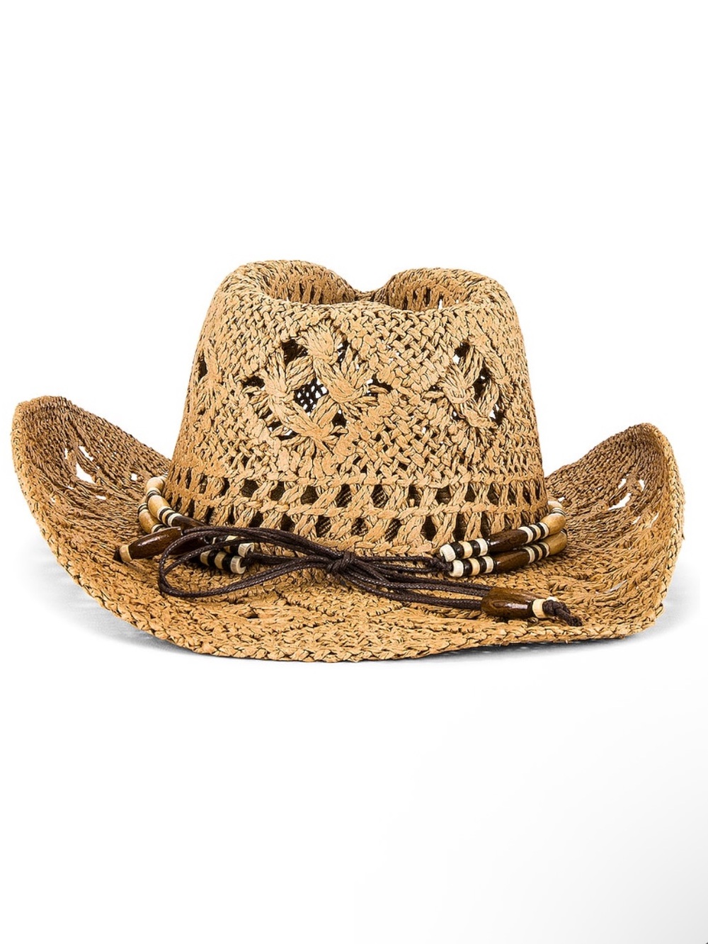 8 Other Reasons Revolve Coastal Cowboy Hat in Natural Beaded Turquoise $59 MSRP - Picture 2 of 7